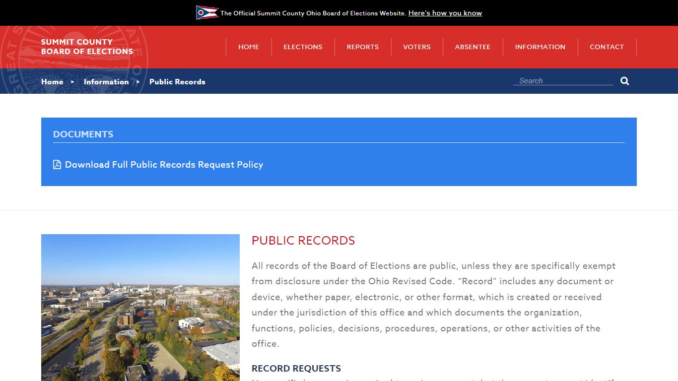 Public Records - Summit County Board of Elections